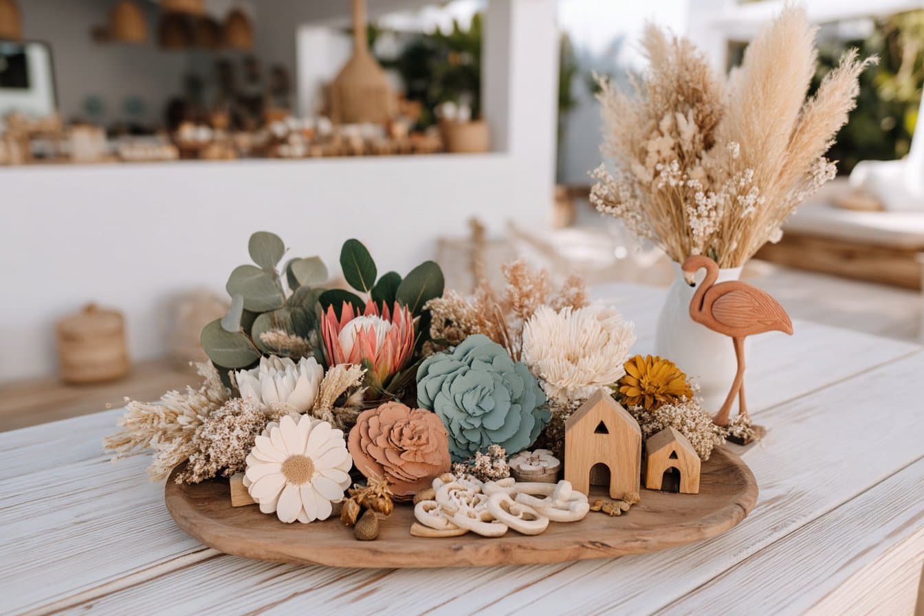 13 charmante Ideen für Sommerdeko mit Holz – von bemalten Gartensteckern bis hin zu fröhlichen Holzvögeln