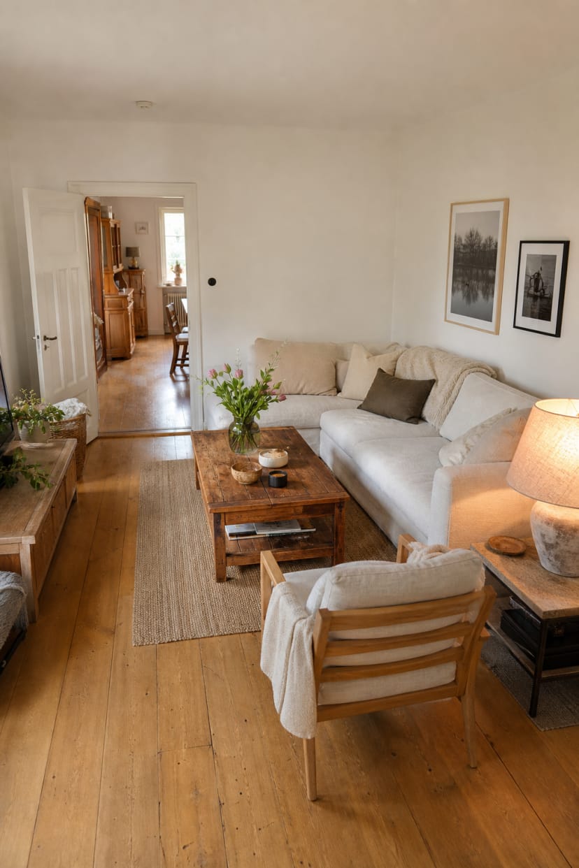 klare laufwege wohnzimmer ohne couch