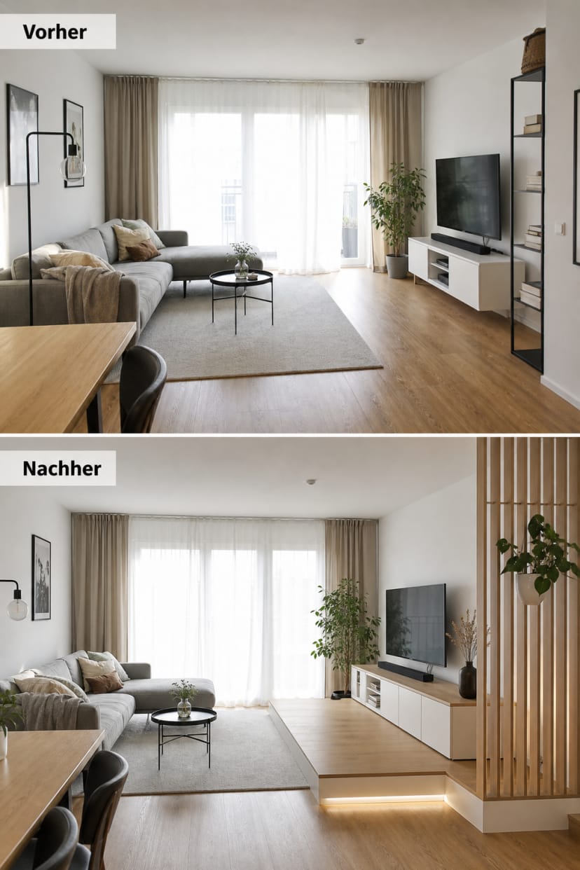 Fehlende architektonische Zonierung