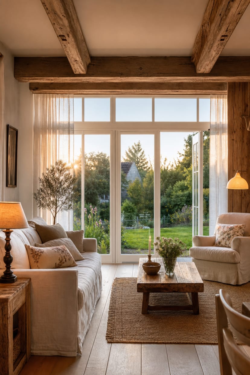 große fensterfront licht wohnraum