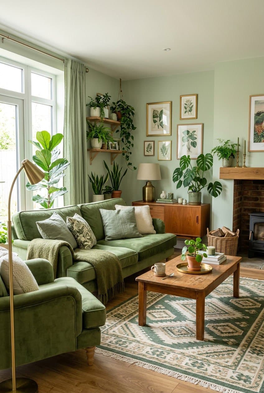 19 Ideen für ein gemütliches Wohnzimmer in Grün – Praktische Tipps für mehr Wohlfühlatmosphäre