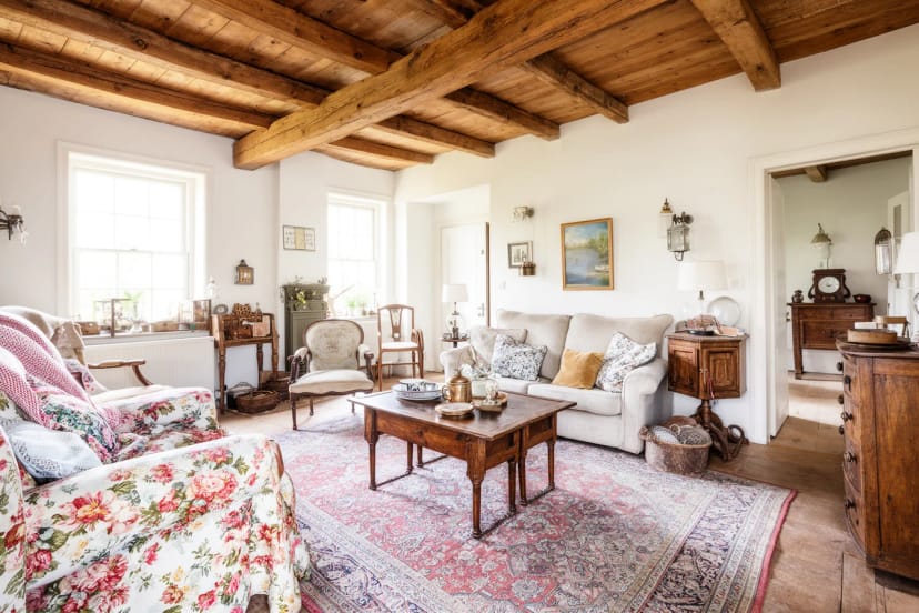 16 charmante Ideen für ein Vintage Landhaus Wohnzimmer voller Gemütlichkeit und Stil