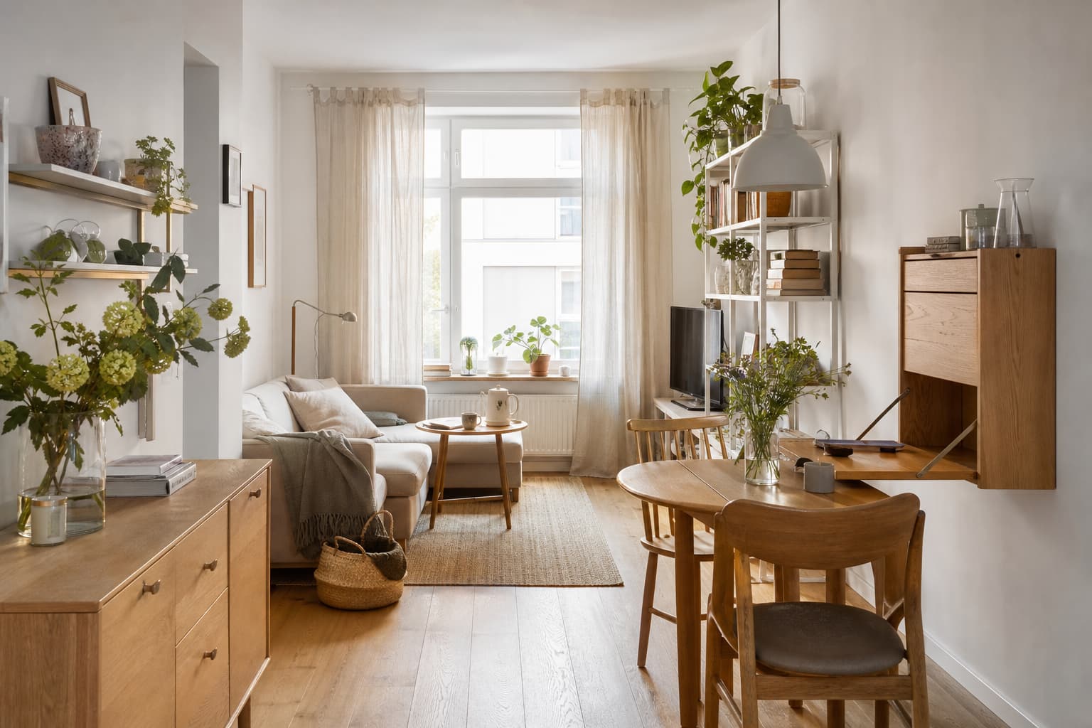 Wohn- und Esszimmer in einem kleinen Raum einrichten: Anleitung in 16 Schritten