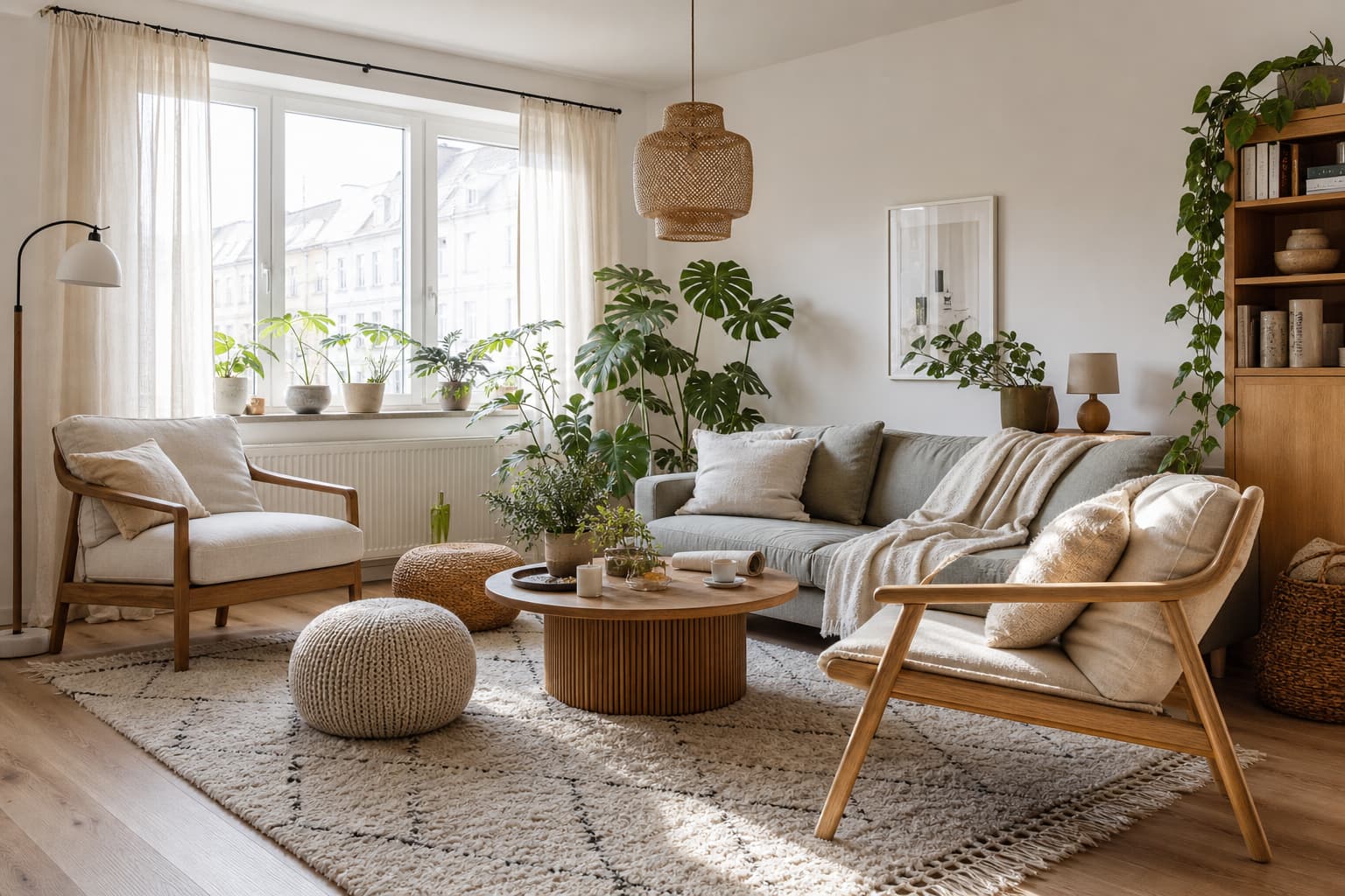 So richtest du ein gemütliches Wohnzimmer ohne Couch ein: Anleitung in 17 Schritten