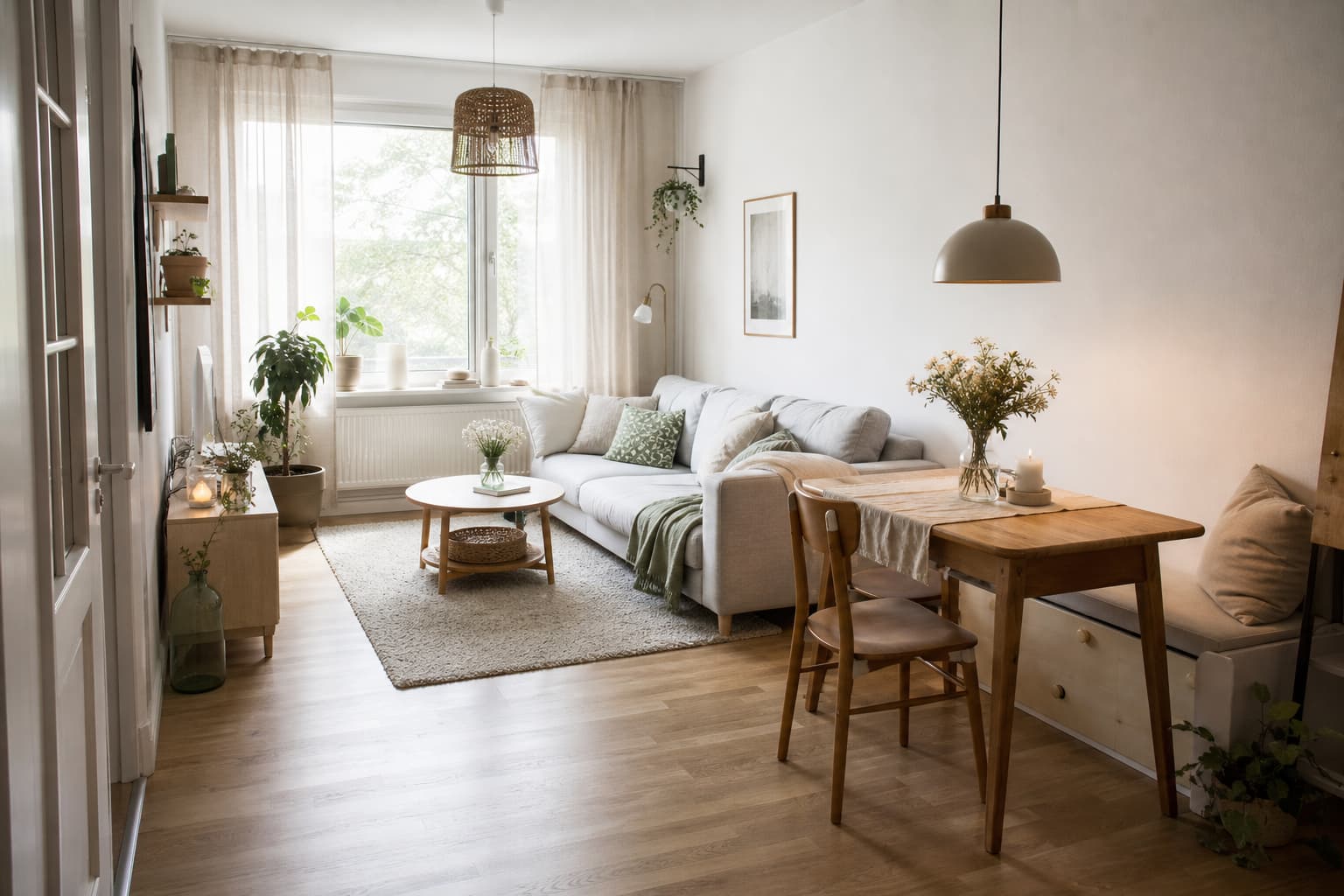 Wohnzimmer und Esszimmer zusammen im kleinen Raum: 14 Fehler und bessere Ideen